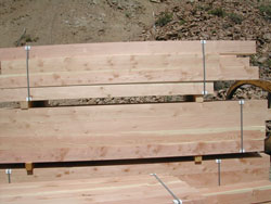 Cut Douglas Fir Timbers